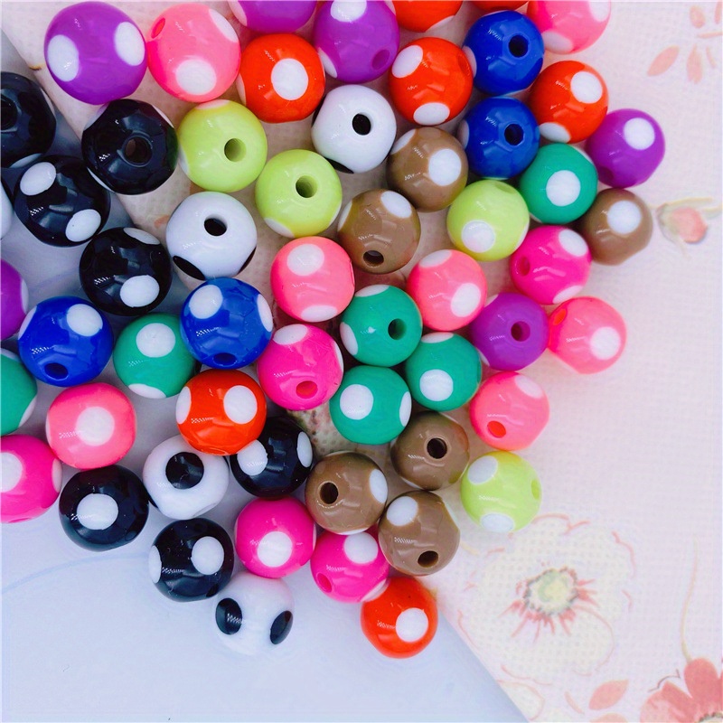 Acrylic Uv Plated Unique Beads Straight Hole Loose Beads - Temu