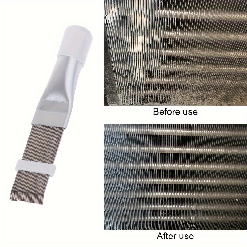 Air Conditioner Fin Comb - Metal Whisk Brush For Cleaning Refrigerator  Coils, Evaporator And Radiator Fins - Essential Tool For Ac Maintenance And  Repair - Temu