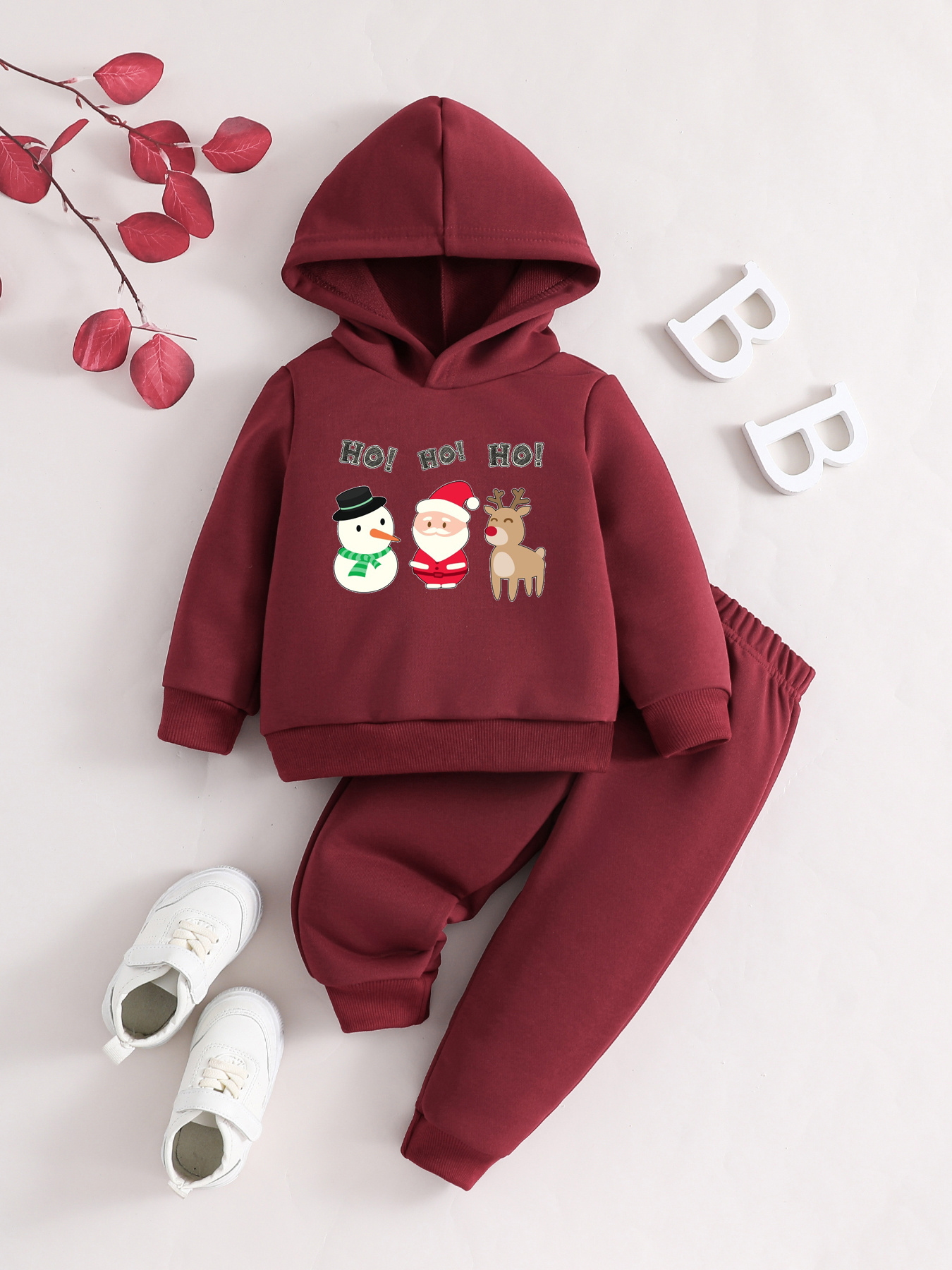 Conjunto Deportivo 2 Piezas Niñas Moda Patrón Navideño - Temu Spain