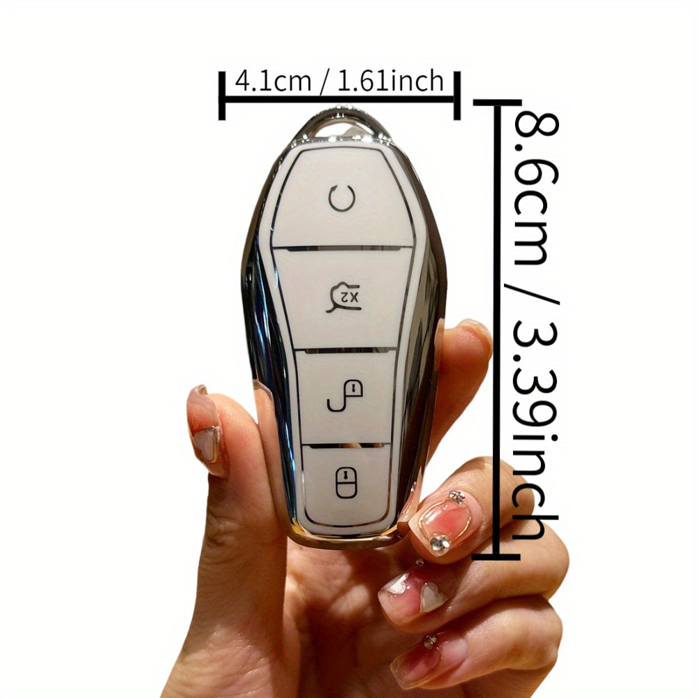  coque de clé de voiture Pour Byd Song Pro Han Ev Tang Dm Song  Qin Pro Protecteur Accessoires Clé De Voiture Fob Couverture Porte-Sac  Porte-clés
