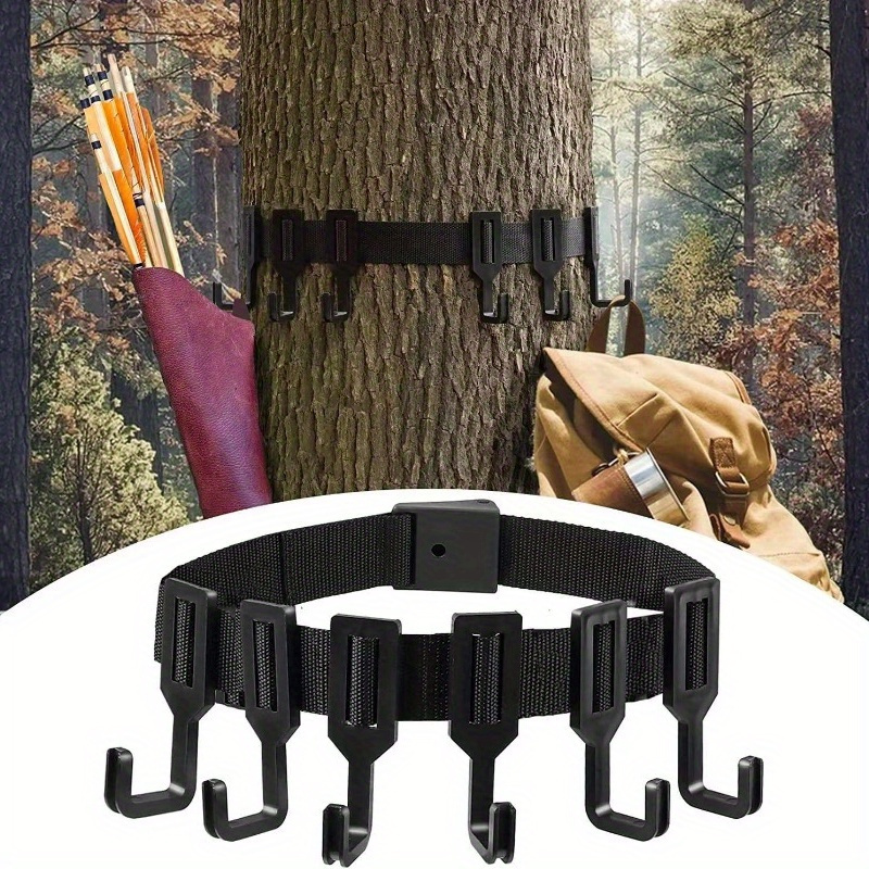 Support de sangles Treestand avec crochet, crochets multiples, équipement  de chasse, accessoire de support d'arbre