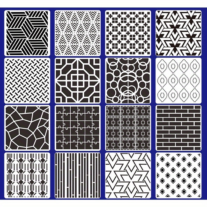 Reusable Geometry Stencils Suitable For Wood Glass Wall - Temu