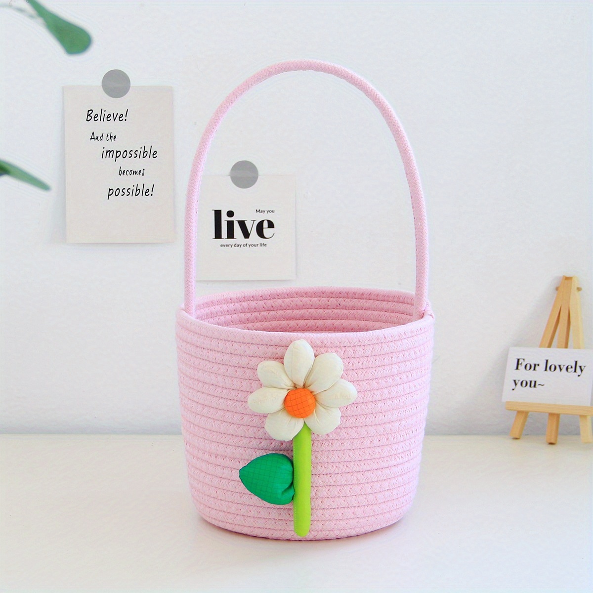 Cute Bowknot Storage Baskets, Woven Rope Woven Desktop Jewelry Cosmetics  Snacks Sundries Key Toys Organizer Bins, Home Organization And Storage  Supplies For Kitchen Bathroom Bedroom Living Room Dorm Office Desk, Home  Decor 