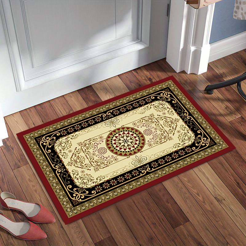 Retro Printed Door Mat Anti fouling Anti slip Waterproof Mat - Temu