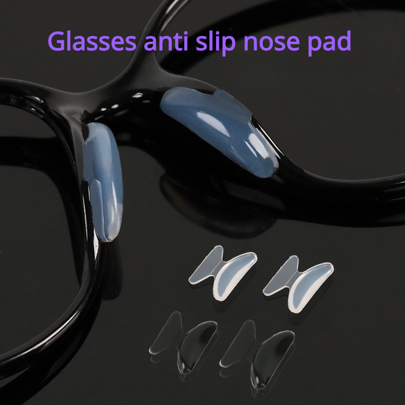Almohadillas de nariz para gafas, almohadillas de silicona antideslizantes  para la nariz, almohadillas de nariz para gafas con forma de mariposa