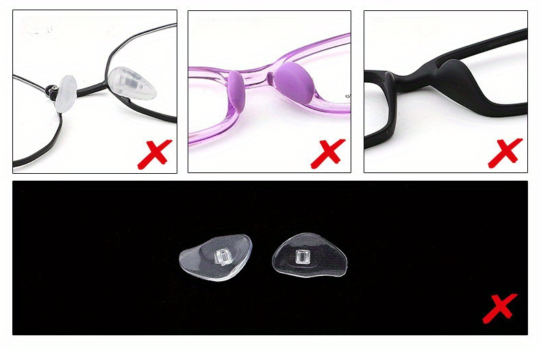 Butterfly Anti slip Silicone Stick Nose Pads Eyeglasses - Temu