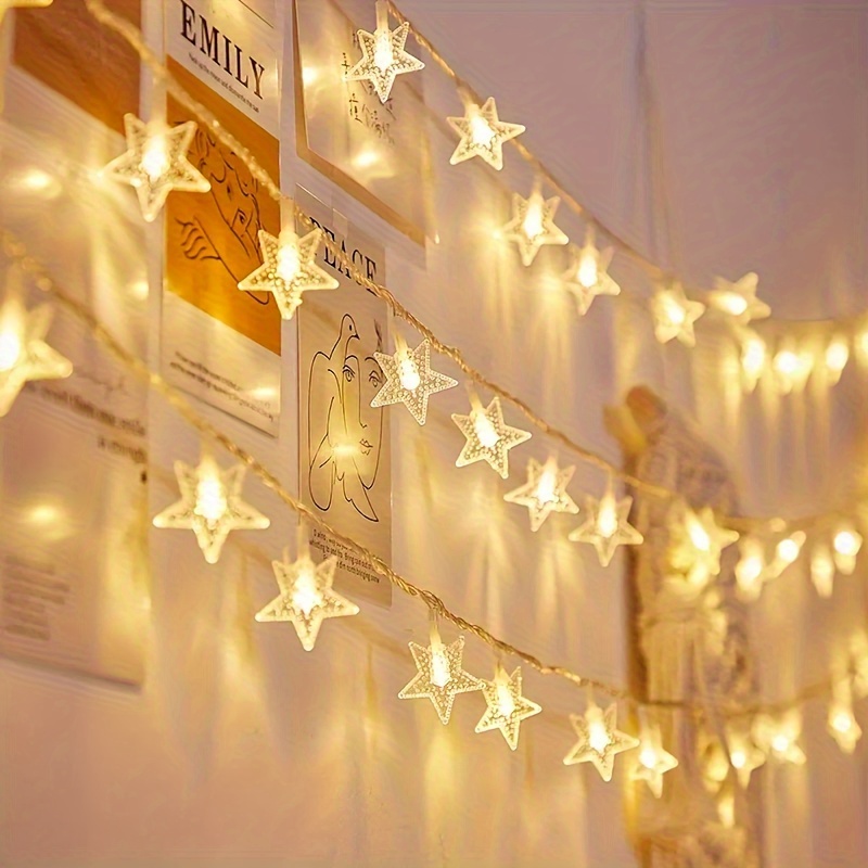 Battery operated deals star fairy lights