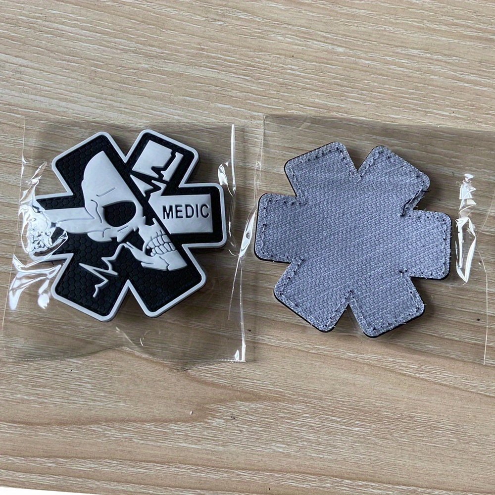 MEDIC Badges Patches Pvc Rubber Patches Emergency Medical Technician  Paramedic Hook Patches Rescuer Gear Army Military Patch Medical Treatment  Armbands Tactical Patches Clothes Accessories Patches