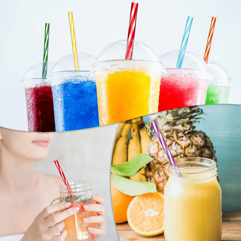 The Coolest Smoothie Straws  4 Colors + Straw Cleaner - Simple