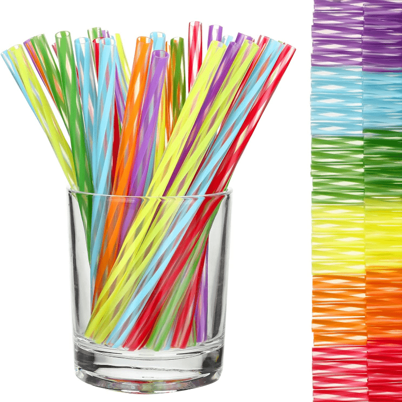 Reusable Plastic Straws With Cleaning Brush Perfect - Temu