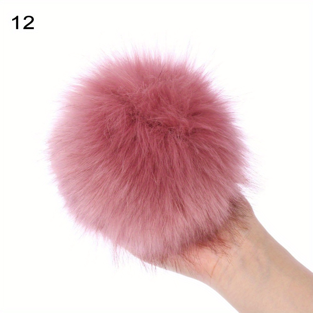 8,5 POM POM! Large Pom Poms, Fur Pom Pom for Hat, Fur Pompom, Fur Ball,  Bag Charm, Pompom, Fur Pom, Knit Hat, Real Fur, Raccoon Fur, Orange