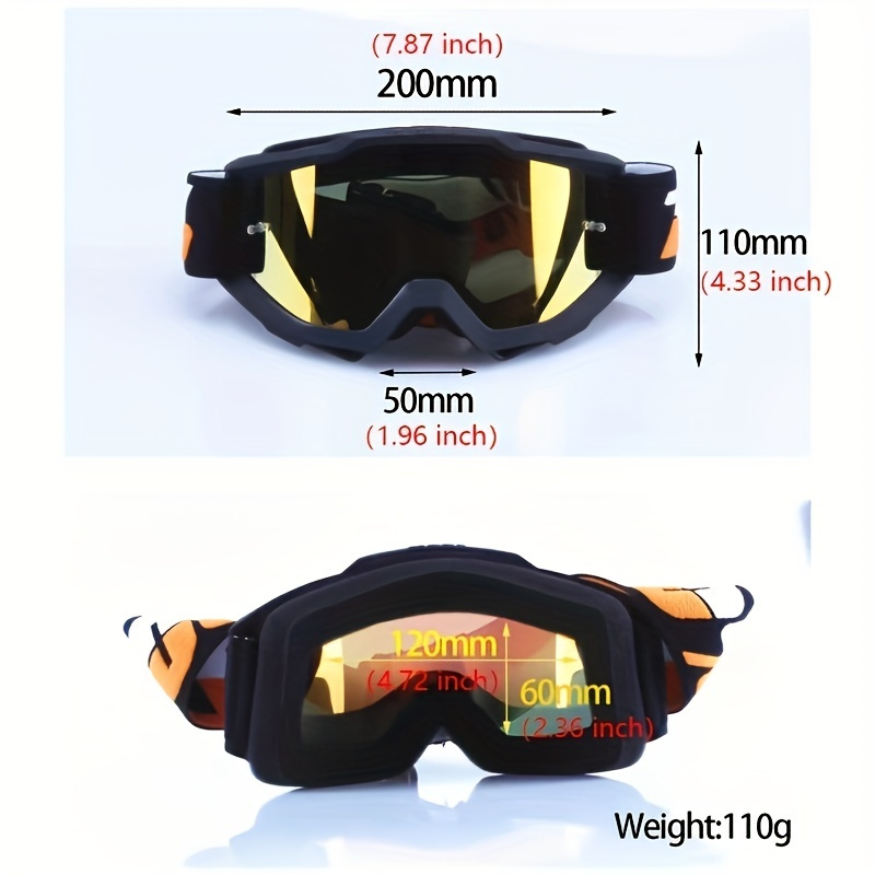 1pc Gafas De Motocross A Prueba De Viento Gafas De Moto - Temu