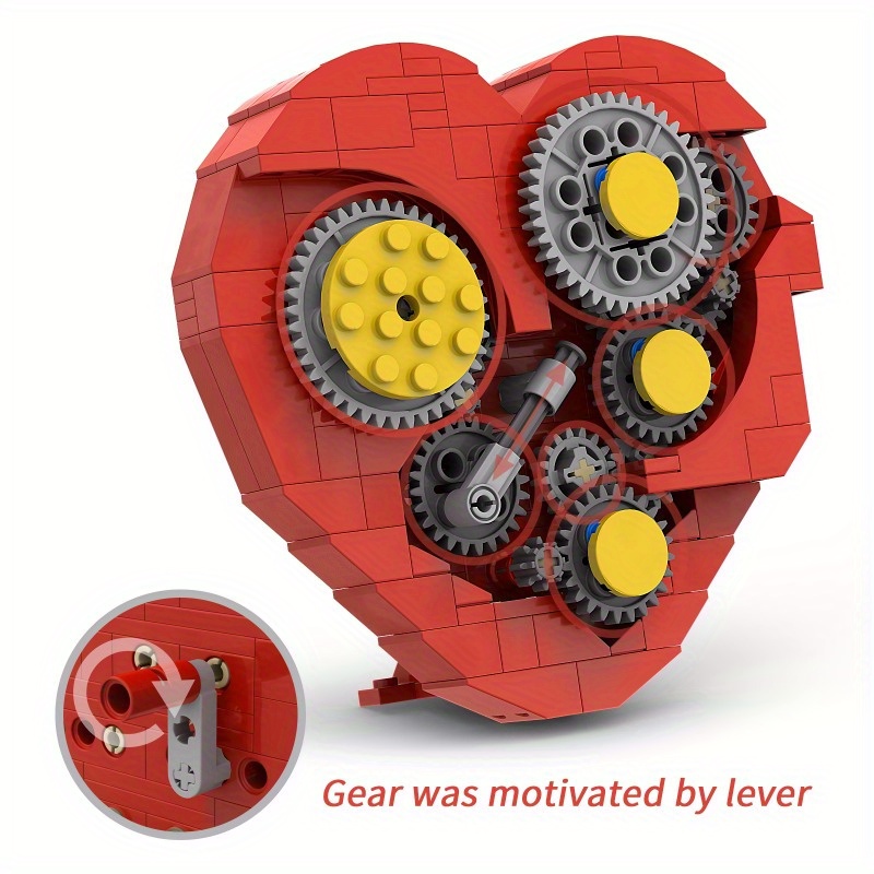 Clockwork Heart Sculptures Building Blocks Set Toys Model Bricks Birthday  Gifts - Toys & Games - Temu