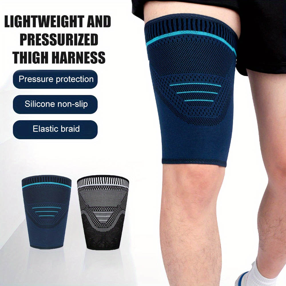 Compression Thigh Support Sleeve Hamstring Brace Sport Upper Leg Pain  Relief Gym
