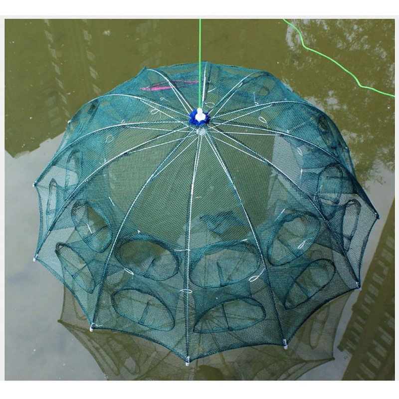Multi Holes Nylon Shrimp Cage Portable Umbrella Shaped - Temu Malaysia