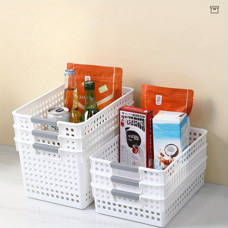 1pc Storage Basket For Kitchen Sundries, Toys And Snacks Thickened Plastic  Basket