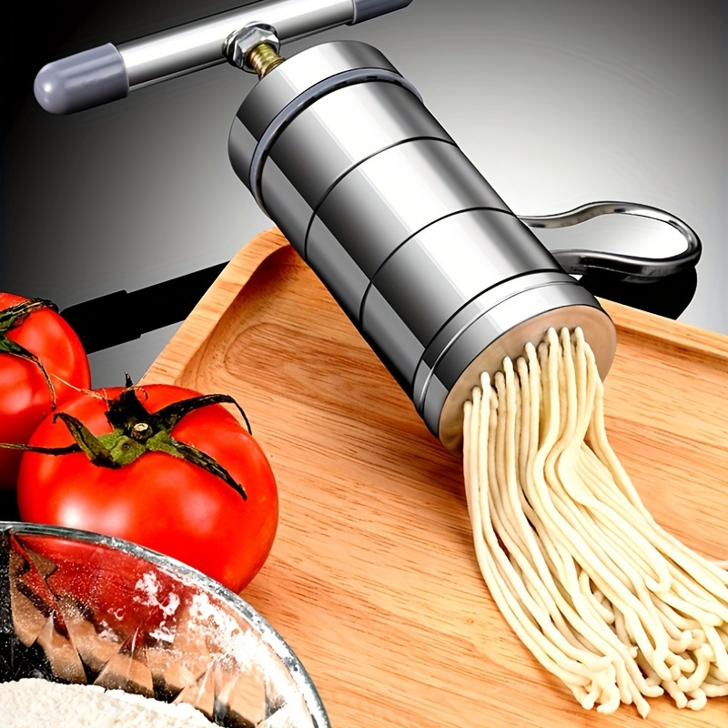 1pc Pasta Maker Machine, Manual Hand Press, Adjustable Thickness Settings, Noodles  Maker with Washable Aluminum Alloy Rollers and Cutter, Perfect for Spaghetti