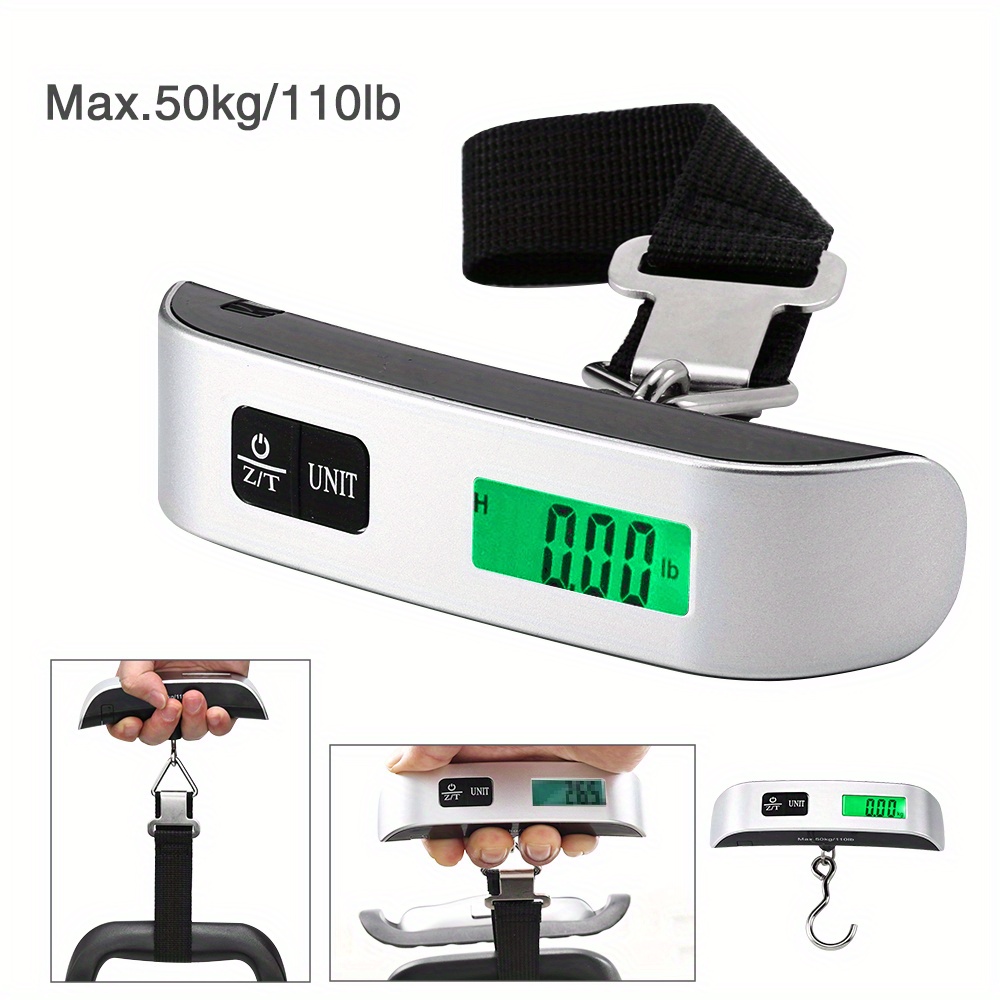 1pc 50kg Luggage Scale, Portable Digital Display Electronic Scale - Bags &  Luggage - Temu