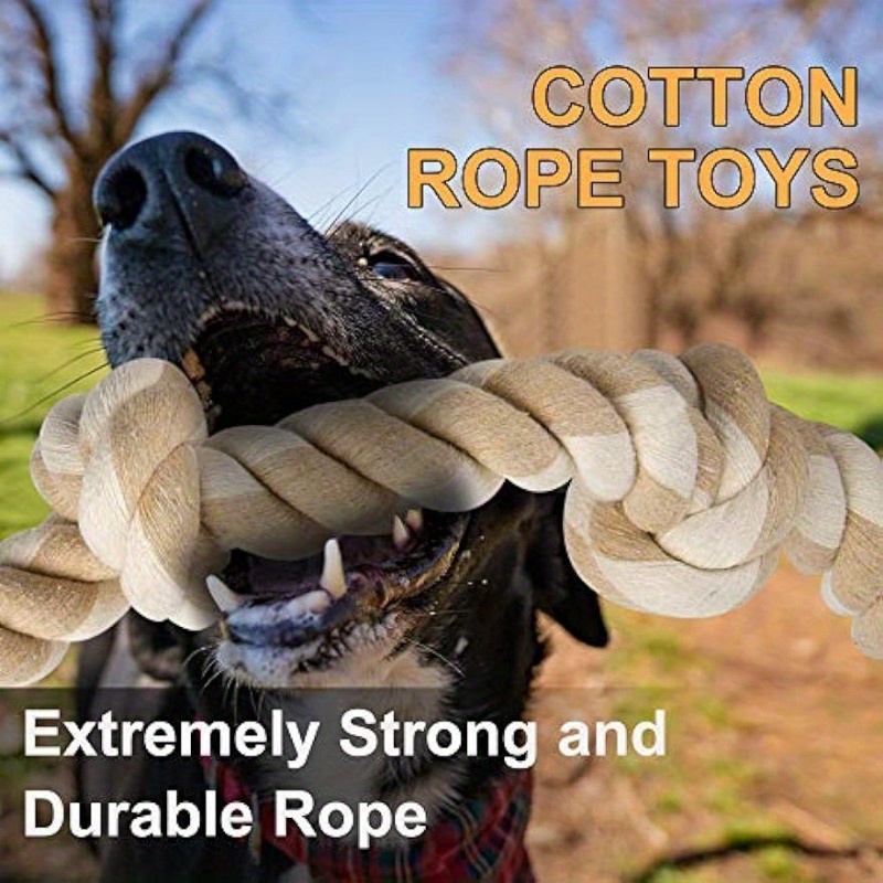 Dog Rope Toys 2 Nearly Indestructible Dog Toys, Dog Toy For Medium