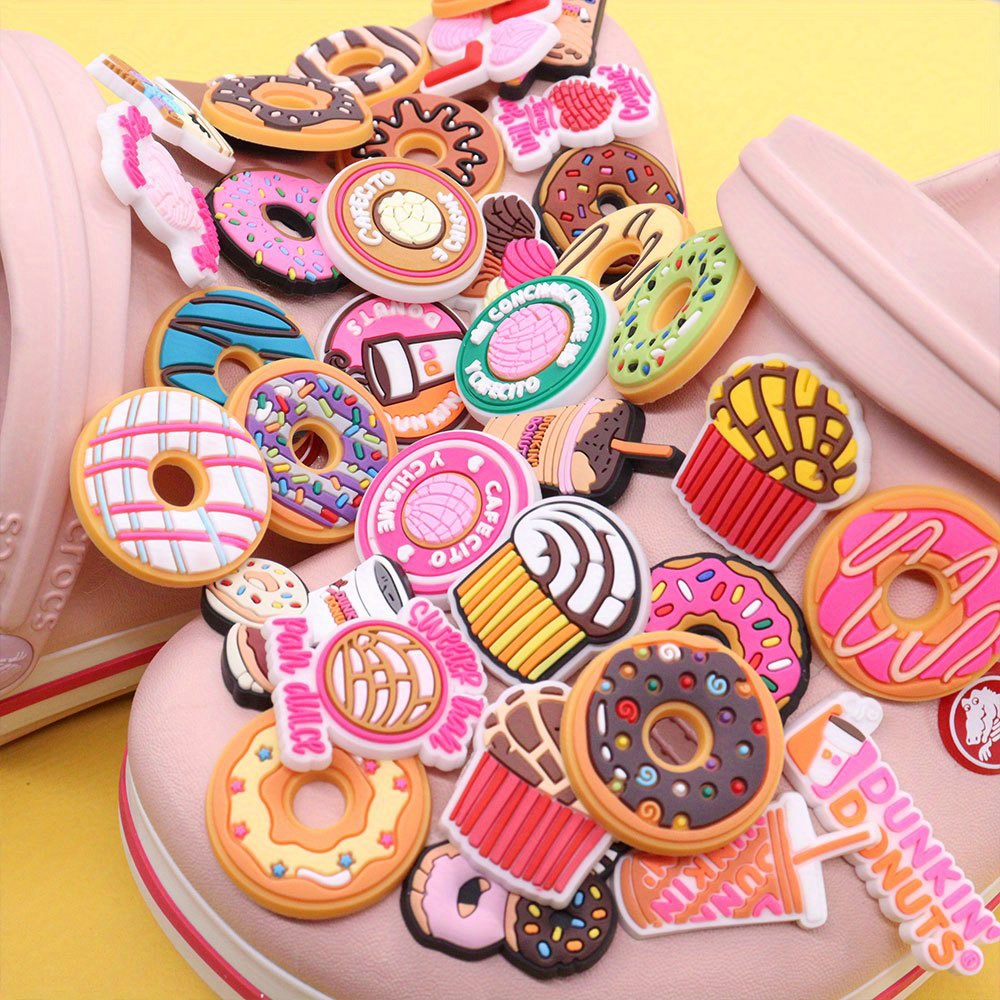 Pink Donut Jibbitz Shoe Charm - Crocs