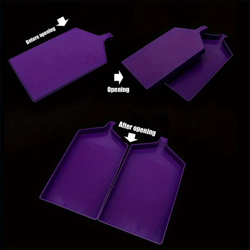 Purple Diamond Painting Tools Set, With Storage Box, DIY Diamond Art  Accessories, Diamond Painting Kits, Pen Tray Mat Funnel Beads Storage  Containers