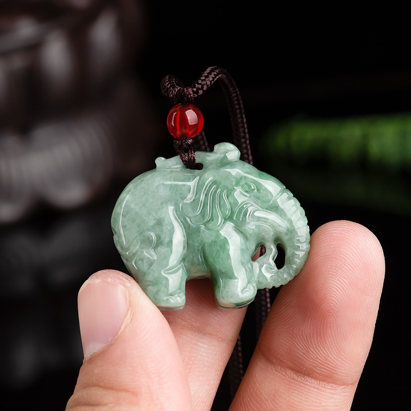 Elephant on sale jade necklace