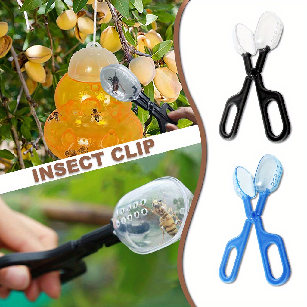 Portable Plastic Bug Insect Catcher Scissors Tongs Tweezer For