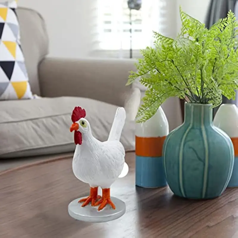 chicken egg lamp lifelike resin chicken egg lamp light light up easter eggs lamp 3d led night lights the chicken lays a glowing egg with usb light white one size details 2