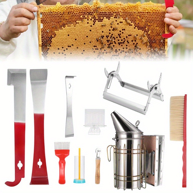 HunterBee Kit d'outils pour d'apiculture,Fumeur d'abeilles