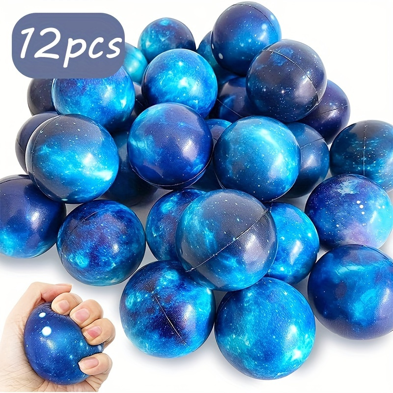 Squeeze Balls In Assorted Metallic Colors Fidget Toy Stress - Temu