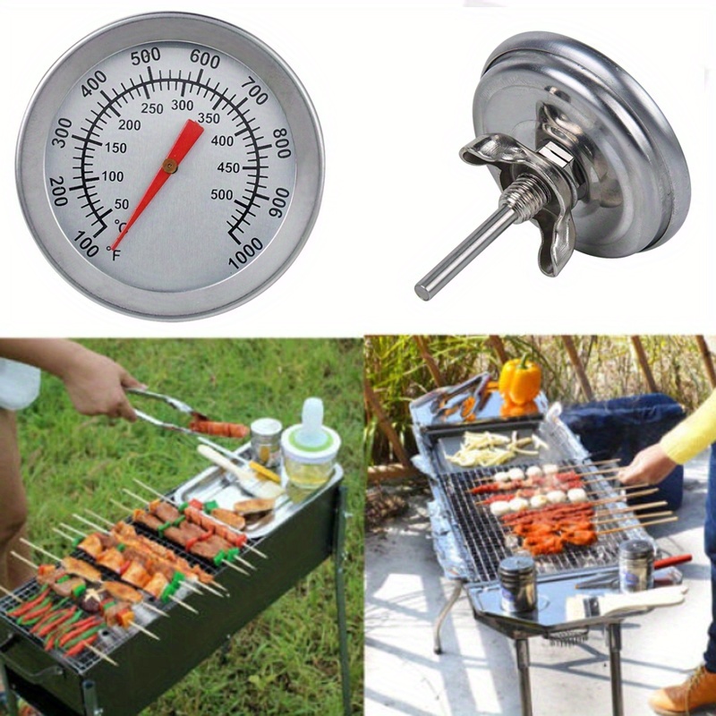 

1pc, 50-500°c Stainless Steel Cooking Barbecue Bbq Smoker Grill Thermometer Temperature Gauge Grill Oven Grill Kitchenware Tools Gift