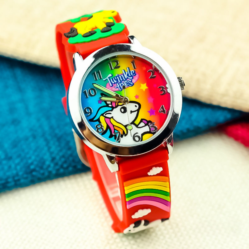 Reloj Infantil Silicona Dibujos Animados Unicornio Regalo - Temu Chile