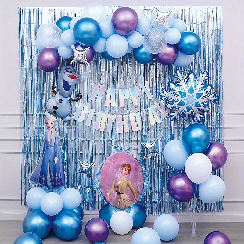  PartyWoo Globos azules y blancos, 70 globos azul cielo de 12  pulgadas, globos de color azul bebé, globos blancos de confeti dorado,  decoraciones de baby shower para baby shower, cumpleaños de
