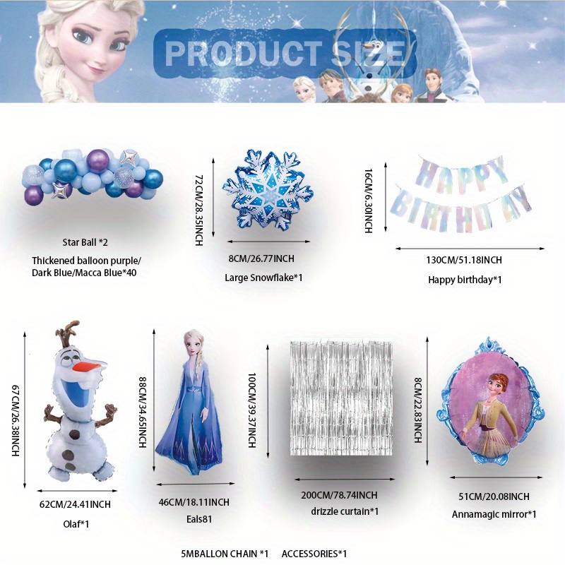 Officialially Licensed Frozen Balloon Bright Color - Temu