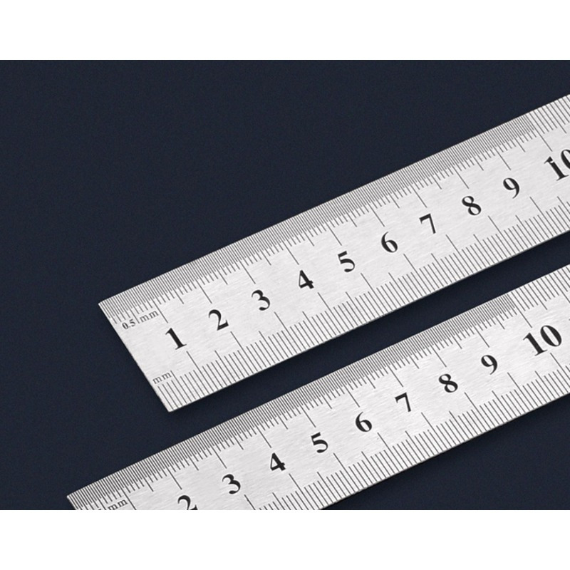 Thickened Double Sided Metric Imperial Steel Ruler Drawing - Temu  Philippines