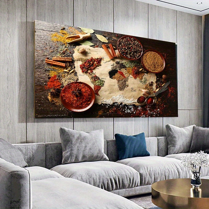 Canvas Poster Modern Art Kitchen Decorative Painting Herb - Temu