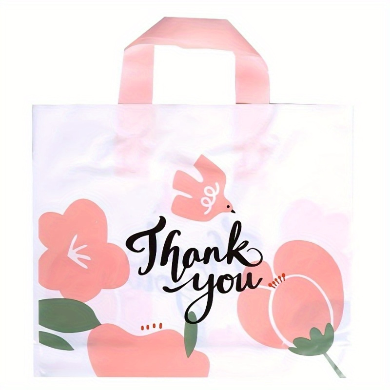 10pcs Flower Gift Bag Thank You Tote Summer Wedding Bir