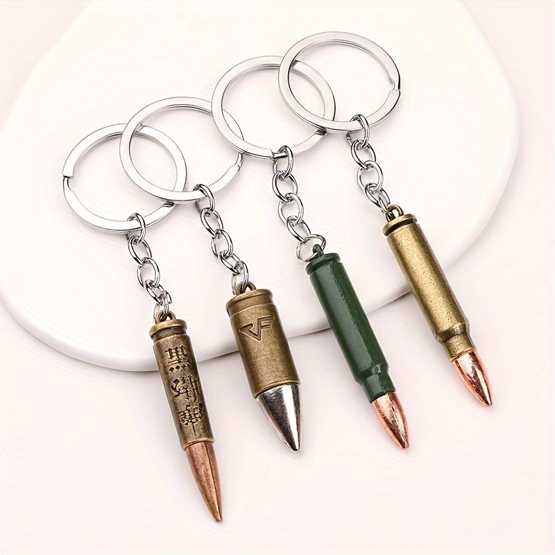 Engraved hot sale bullet keychain