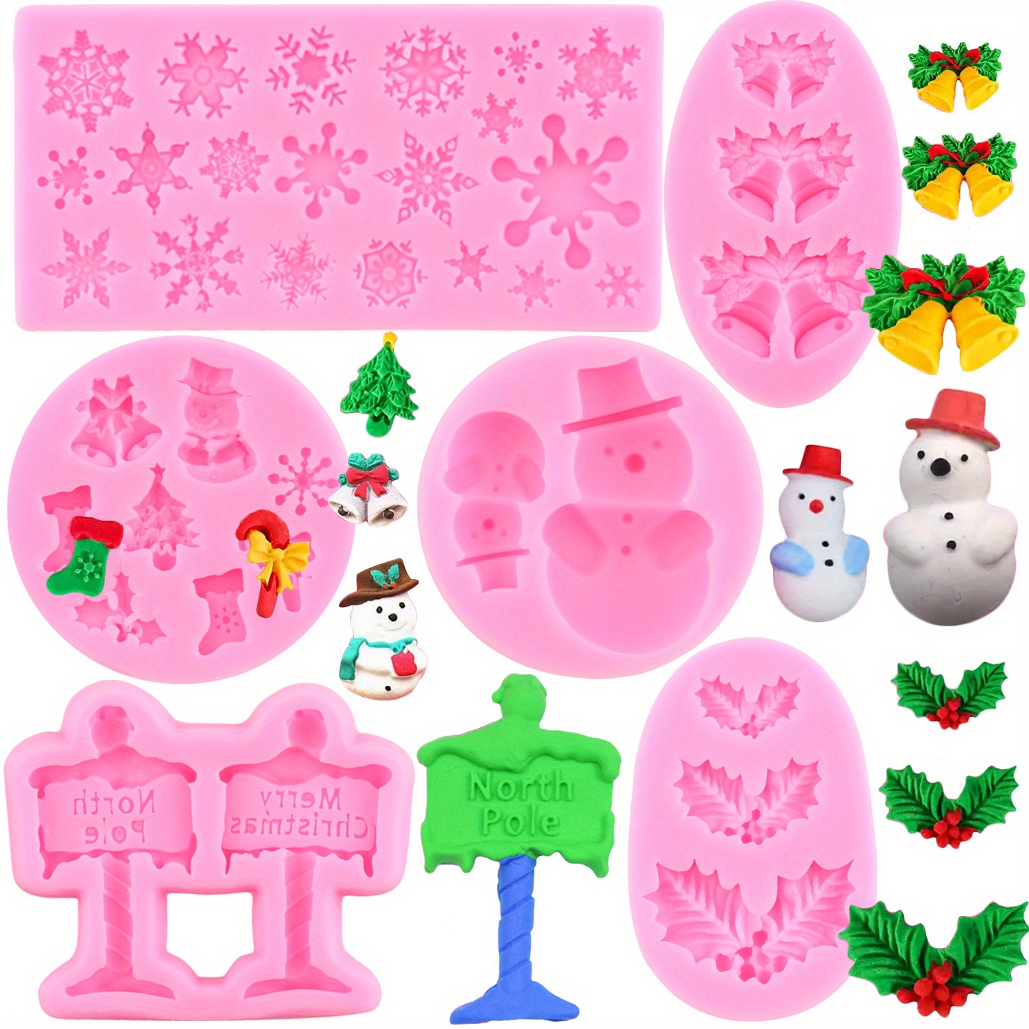 Christmas Cake Model Snowman Silicone Mold For Fondant Cake Decorating  Tools Chocolate Dessert Mousse Kitchen Baking