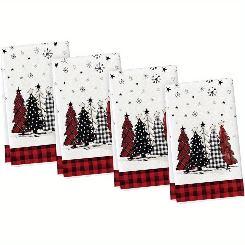 Christmas Kitchen Towels Truck Xmas Trees Gnomes Christmas Dish Towel  Microfiber Absorbent Wood Grain Snowflake Hand Towels Tea Towel Cleaning  Cloth for Seasonal Winter Decoration Kitchen Bahtroom - Yahoo Shopping