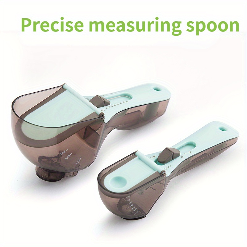 Plastic Measuring Spoon Adjustable Measuring Spoon With Scale Plastic  Measuring Spoon Measuring Cup Set Kitchen Tools - Temu