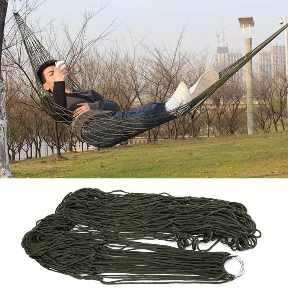 Garden Nylon Hammock Swing Hang Strong Rope Mesh Net - Temu Canada