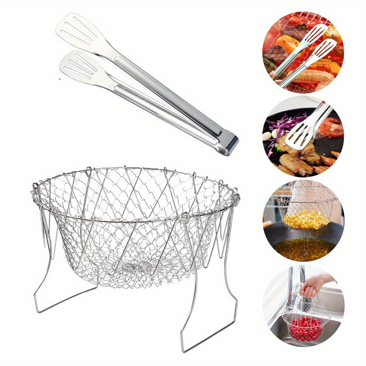 Foldable Steam Rinse Strainer