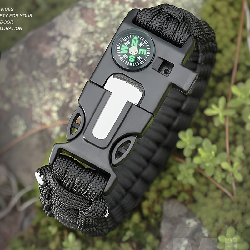 5 in 1 Survival Paracord Bracelet Outdoor Tactical Emergency - Temu