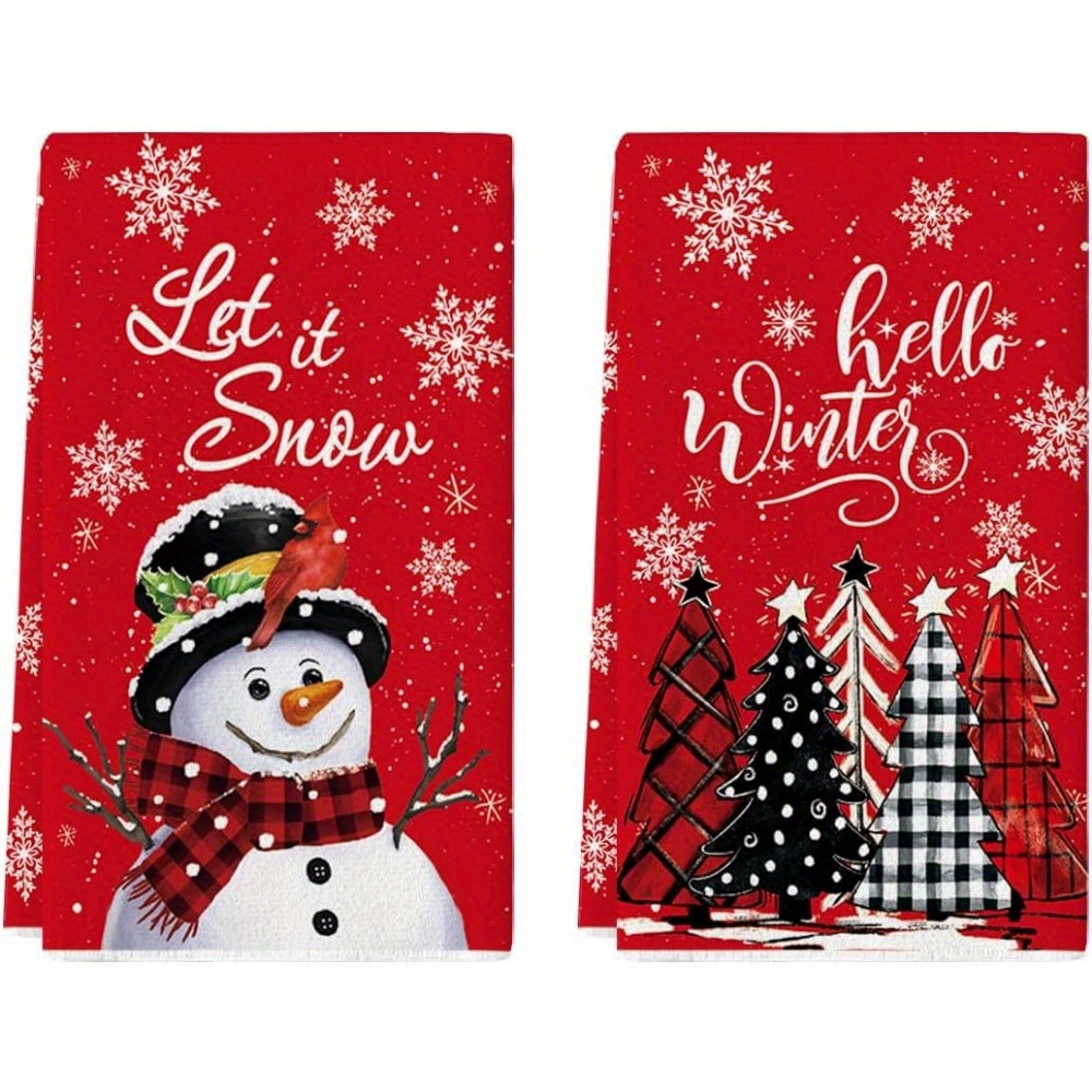 Snowman best sale hand towels