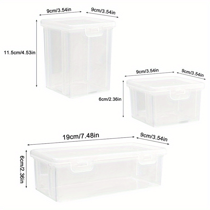 Transparent Clamshell Storage Box, Pp Plastic Storage Case