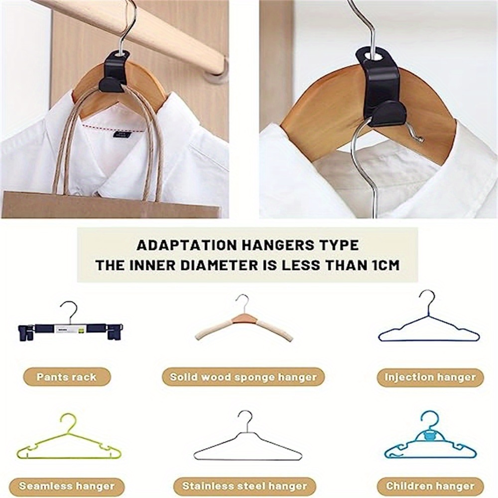 Clothes Hanger Connector Hooks 30 PCS, Hanger Extender Clips