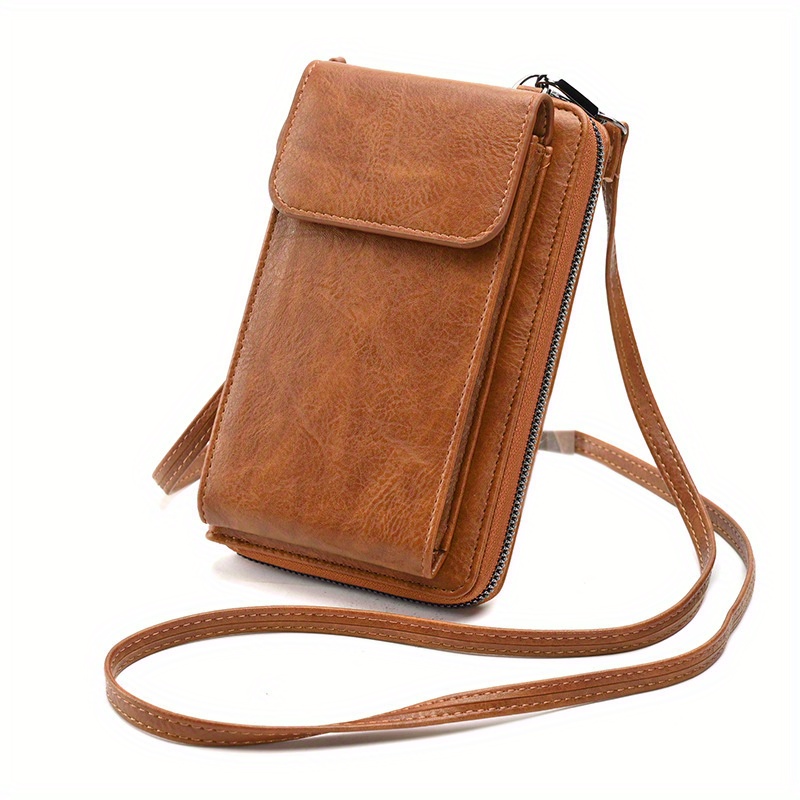 Crossbody wallet with cell phone online holder