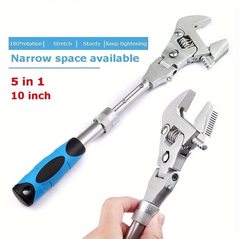 3-100 Nm Adjustable Digital Torque Wrench Spanner Head Electronic Jaw Open  End Torque with Buzzer & LED, Calibrated