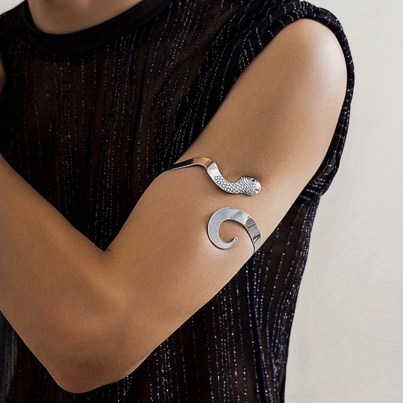 Silver snake arm on sale cuff